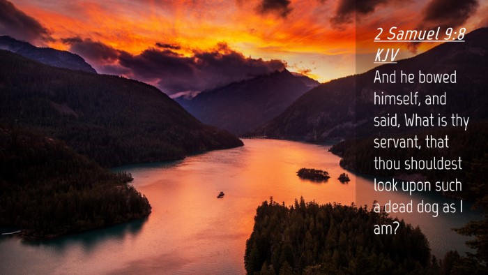 Picture 04 - 2 Samuel 9:8 KJV Desktop Wallpaper - And he bowed himself, and said, What is thy - Desktop Bible Verse Wallpaper