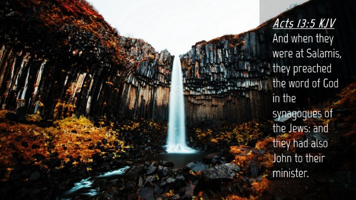 Picture 04 - Acts 13:5 KJV Desktop Wallpaper - And when they were at Salamis, they preached the - Desktop Bible Verse Wallpaper