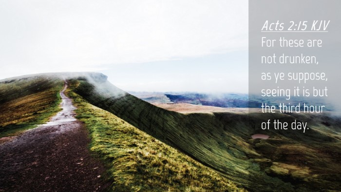 Picture 04 - Acts 2:15 KJV Desktop Wallpaper - For these are not drunken, as ye suppose, seeing - Desktop Bible Verse Wallpaper