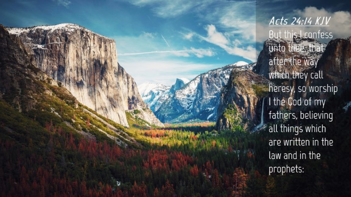 Picture 04 - Acts 24:14 KJV Desktop Wallpaper - But this I confess unto thee, that after the way - Desktop Bible Verse Wallpaper