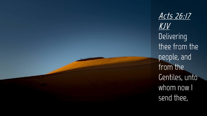 Picture 04 - Acts 26:17 KJV Desktop Wallpaper - Delivering thee from the people, and from the - Desktop Bible Verse Wallpaper