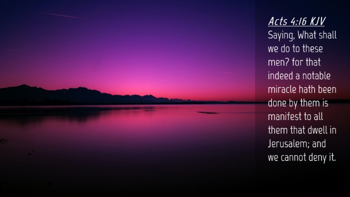 Picture 04 - Acts 4:16 KJV Desktop Wallpaper - Saying, What shall we do to these men? for that - Desktop Bible Verse Wallpaper