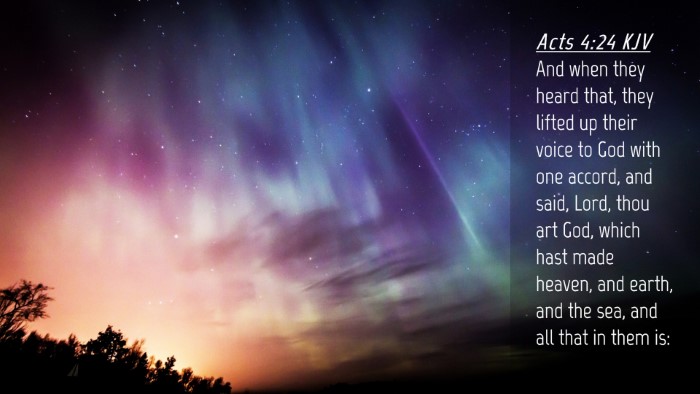 Picture 04 - Acts 4:24 KJV Desktop Wallpaper - And when they heard that, they lifted up their - Desktop Bible Verse Wallpaper