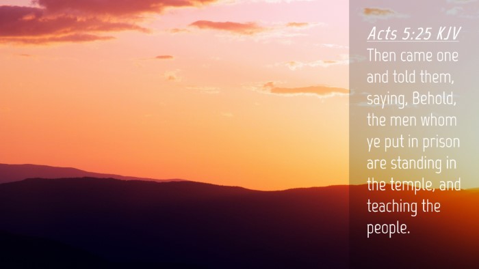 Picture 04 - Acts 5:25 KJV Desktop Wallpaper - Then came one and told them, saying, Behold, the - Desktop Bible Verse Wallpaper