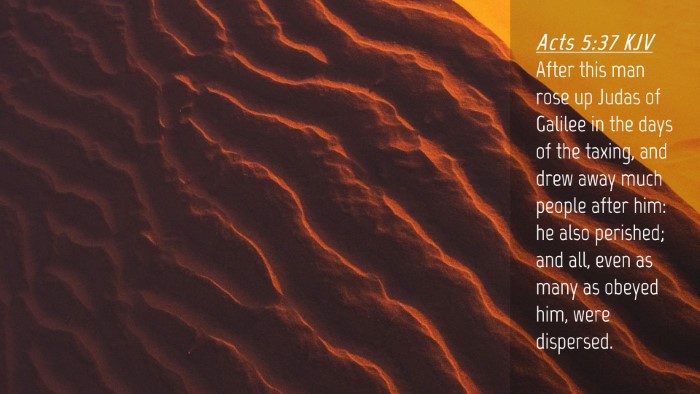 Picture 04 - Acts 5:37 KJV Desktop Wallpaper - After this man rose up Judas of Galilee in the - Desktop Bible Verse Wallpaper