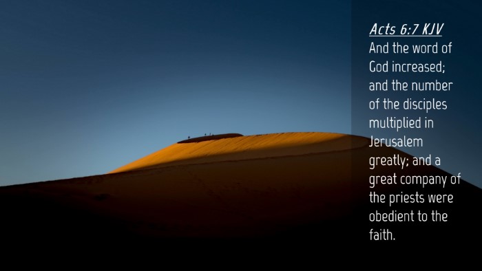 Picture 04 - Acts 6:7 KJV Desktop Wallpaper - And the word of God increased; and the number of - Desktop Bible Verse Wallpaper