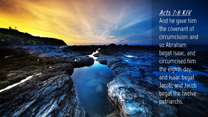 Picture 04 - Acts 7:8 KJV Desktop Wallpaper - And he gave him the covenant of circumcision: and - Desktop Bible Verse Wallpaper