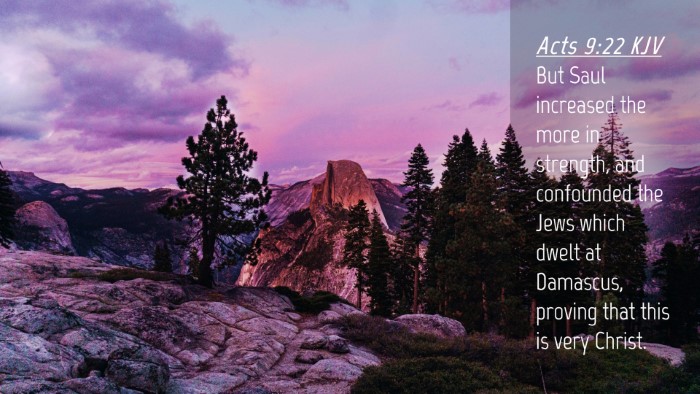 Picture 04 - Acts 9:22 KJV Desktop Wallpaper - But Saul increased the more in strength, and - Desktop Bible Verse Wallpaper
