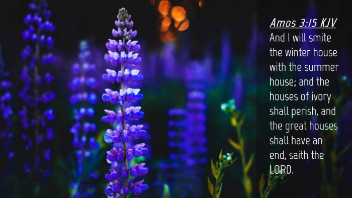 Picture 04 - Amos 3:15 KJV Desktop Wallpaper - And I will smite the winter house with the summer - Desktop Bible Verse Wallpaper