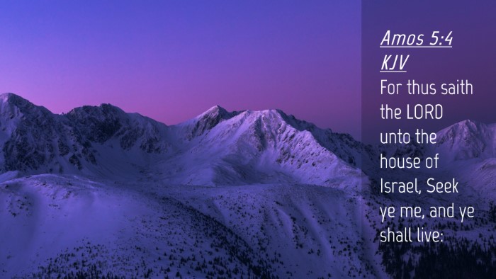 Picture 04 - Amos 5:4 KJV Desktop Wallpaper - For thus saith the LORD unto the house of Israel, - Desktop Bible Verse Wallpaper