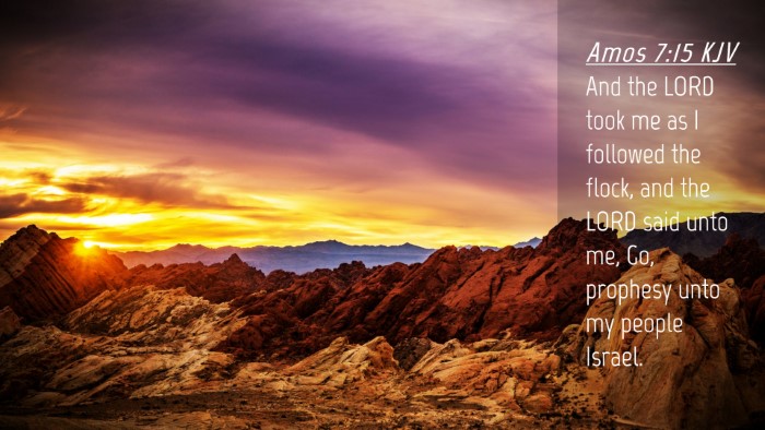 Picture 04 - Amos 7:15 KJV Desktop Wallpaper - And the LORD took me as I followed the flock, and - Desktop Bible Verse Wallpaper