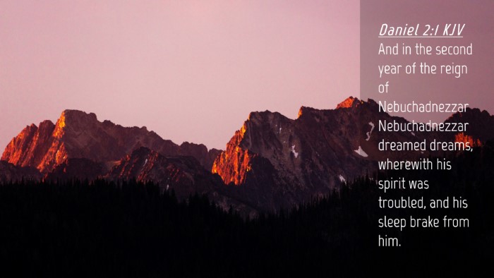 Picture 04 - Daniel 2:1 KJV Desktop Wallpaper - And in the second year of the reign of - Desktop Bible Verse Wallpaper