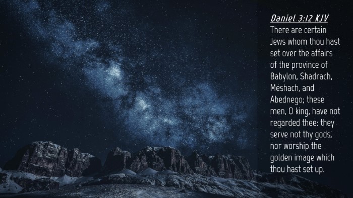 Picture 04 - Daniel 3:12 KJV Desktop Wallpaper - There are certain Jews whom thou hast set over - Desktop Bible Verse Wallpaper
