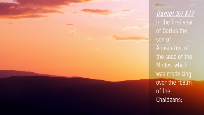 Picture 04 - Daniel 9:1 KJV Desktop Wallpaper - In the first year of Darius the son of Ahasuerus, - Desktop Bible Verse Wallpaper