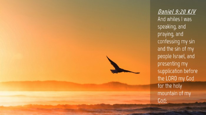 Picture 04 - Daniel 9:20 KJV Desktop Wallpaper - And whiles I was speaking, and praying, and - Desktop Bible Verse Wallpaper