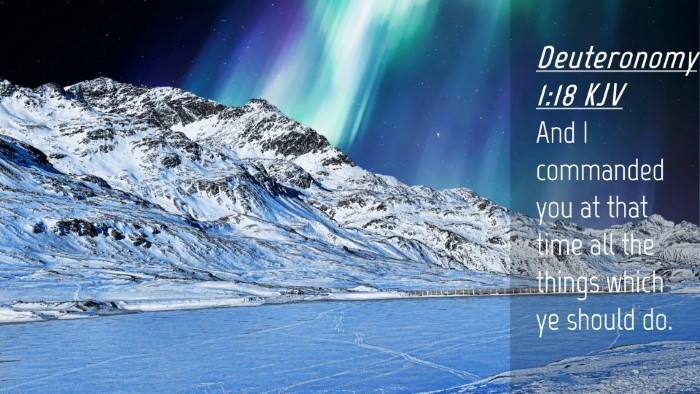 Picture 04 - Deuteronomy 1:18 KJV Desktop Wallpaper - And I commanded you at that time all the things - Desktop Bible Verse Wallpaper