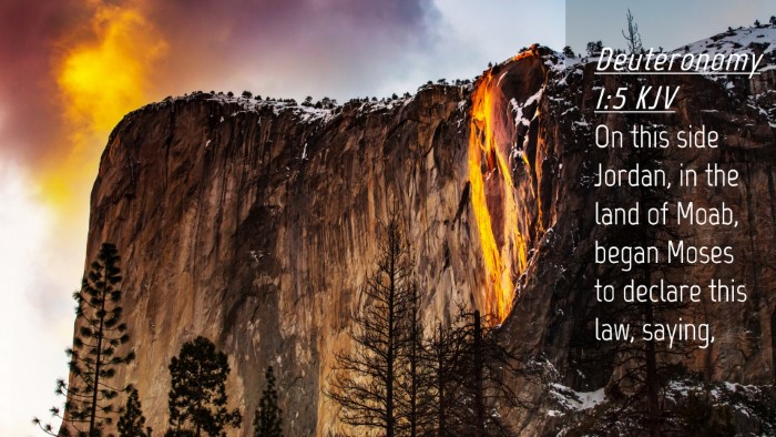 Picture 04 - Deuteronomy 1:5 KJV Desktop Wallpaper - On this side Jordan, in the land of Moab, began - Desktop Bible Verse Wallpaper
