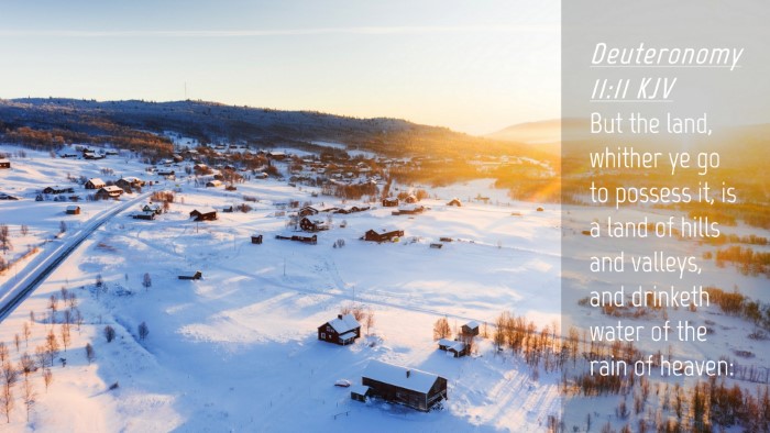 Picture 04 - Deuteronomy 11:11 KJV Desktop Wallpaper - But the land, whither ye go to possess it, is a - Desktop Bible Verse Wallpaper