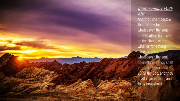 Picture 04 - Deuteronomy 14:26 KJV Desktop Wallpaper - And thou shalt bestow that money for whatsoever - Desktop Bible Verse Wallpaper