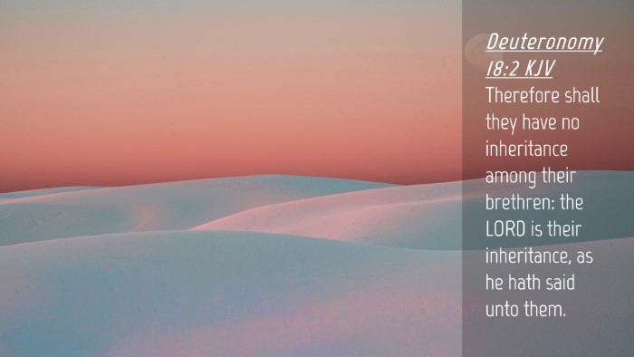 Picture 04 - Deuteronomy 18:2 KJV Desktop Wallpaper - Therefore shall they have no inheritance among - Desktop Bible Verse Wallpaper