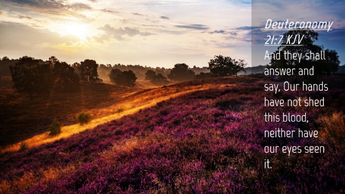 Picture 04 - Deuteronomy 21:7 KJV Desktop Wallpaper - And they shall answer and say, Our hands have not - Desktop Bible Verse Wallpaper