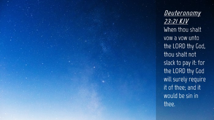 Picture 04 - Deuteronomy 23:21 KJV Desktop Wallpaper - When thou shalt vow a vow unto the LORD thy God, - Desktop Bible Verse Wallpaper