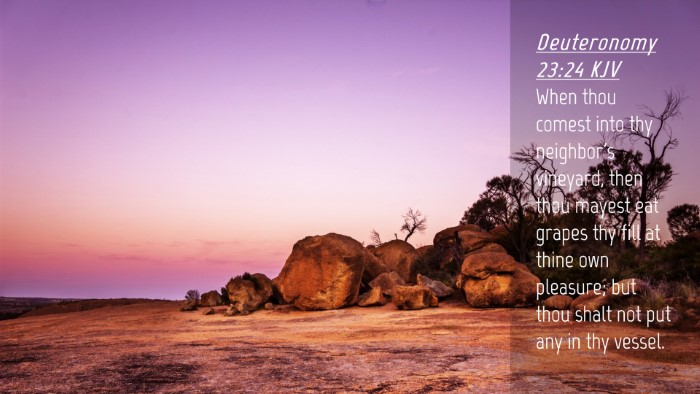 Picture 04 - Deuteronomy 23:24 KJV Desktop Wallpaper - When thou comest into thy neighbor's vineyard, - Desktop Bible Verse Wallpaper