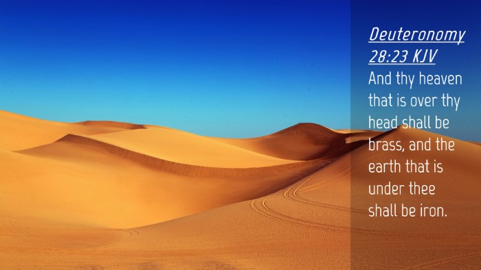 Picture 04 - Deuteronomy 28:23 KJV Desktop Wallpaper - And thy heaven that is over thy head shall be - Desktop Bible Verse Wallpaper