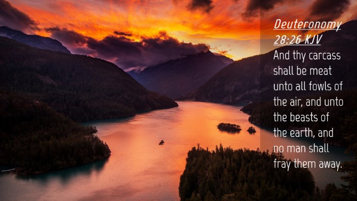 Picture 04 - Deuteronomy 28:26 KJV Desktop Wallpaper - And thy carcass shall be meat unto all fowls of - Desktop Bible Verse Wallpaper