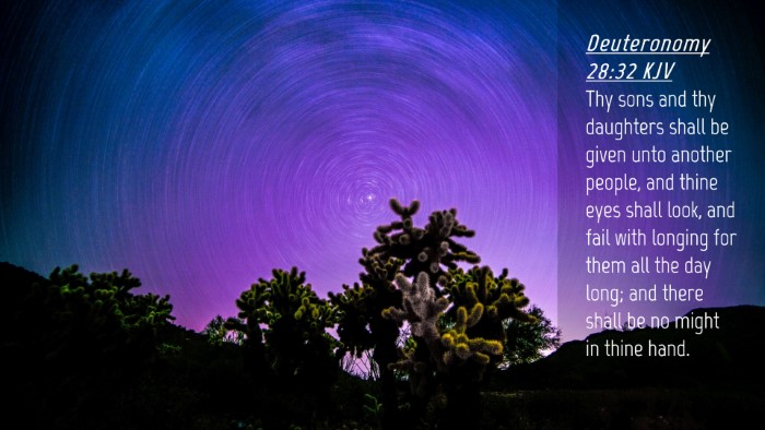 Picture 04 - Deuteronomy 28:32 KJV Desktop Wallpaper - Thy sons and thy daughters shall be given unto - Desktop Bible Verse Wallpaper