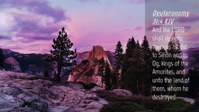 Picture 04 - Deuteronomy 31:4 KJV Desktop Wallpaper - And the LORD shall do unto them as he did to - Desktop Bible Verse Wallpaper