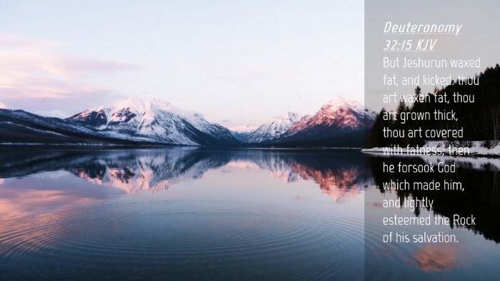 Picture 04 - Deuteronomy 32:15 KJV Desktop Wallpaper - But Jeshurun waxed fat, and kicked: thou art - Desktop Bible Verse Wallpaper