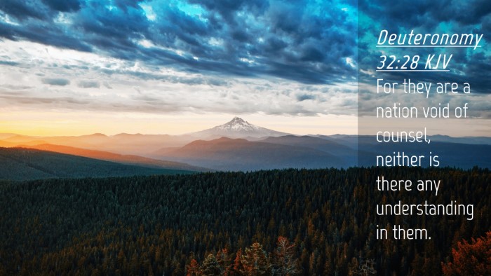 Picture 04 - Deuteronomy 32:28 KJV Desktop Wallpaper - For they are a nation void of counsel, neither is - Desktop Bible Verse Wallpaper