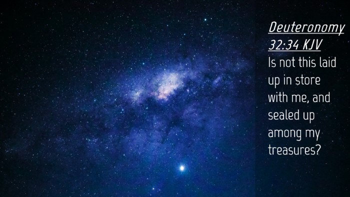 Picture 04 - Deuteronomy 32:34 KJV Desktop Wallpaper - Is not this laid up in store with me, and sealed - Desktop Bible Verse Wallpaper