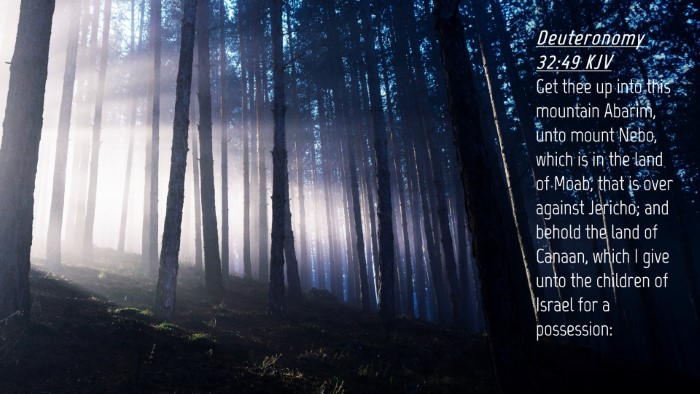 Picture 04 - Deuteronomy 32:49 KJV Desktop Wallpaper - Get thee up into this mountain Abarim, unto mount - Desktop Bible Verse Wallpaper