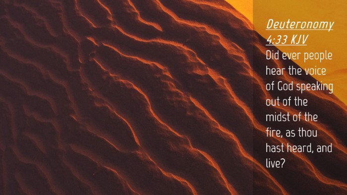Picture 04 - Deuteronomy 4:33 KJV Desktop Wallpaper - Did ever people hear the voice of God speaking - Desktop Bible Verse Wallpaper