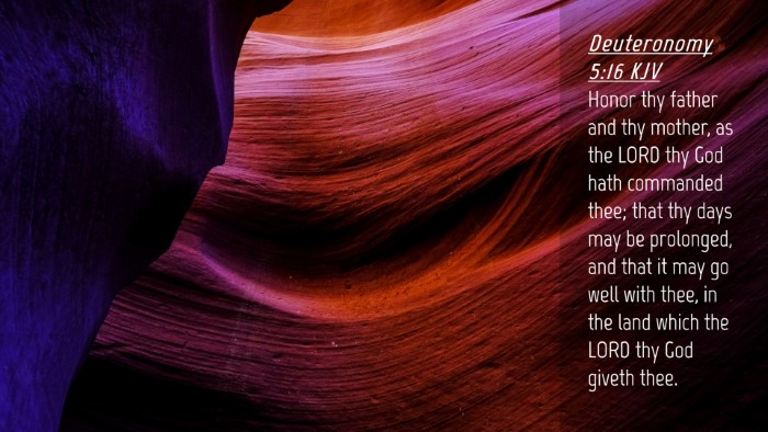 Picture 04 - Deuteronomy 5:16 KJV Desktop Wallpaper - Honor thy father and thy mother, as the LORD thy - Desktop Bible Verse Wallpaper