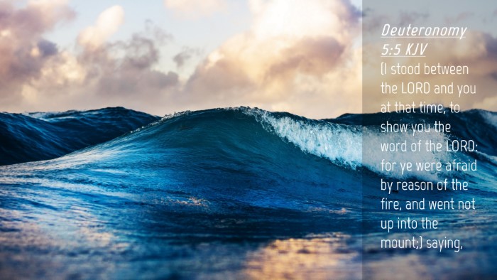 Picture 04 - Deuteronomy 5:5 KJV Desktop Wallpaper - (I stood between the LORD and you at that time, - Desktop Bible Verse Wallpaper
