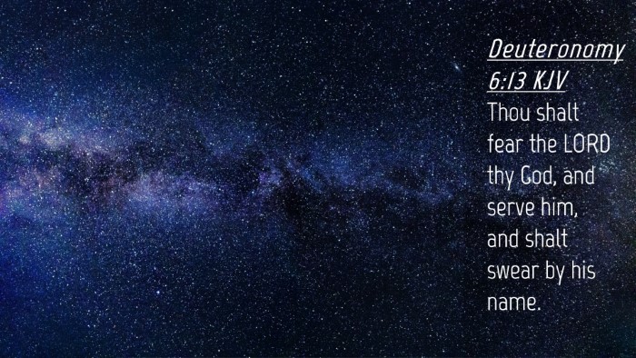 Picture 04 - Deuteronomy 6:13 KJV Desktop Wallpaper - Thou shalt fear the LORD thy God, and serve him, - Desktop Bible Verse Wallpaper