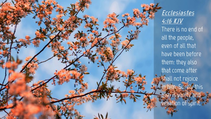 Picture 04 - Ecclesiastes 4:16 KJV Desktop Wallpaper - There is no end of all the people, even of all - Desktop Bible Verse Wallpaper