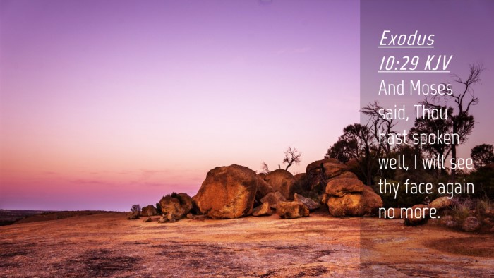 Picture 04 - Exodus 10:29 KJV Desktop Wallpaper - And Moses said, Thou hast spoken well, I will see - Desktop Bible Verse Wallpaper