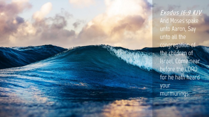 Picture 04 - Exodus 16:9 KJV Desktop Wallpaper - And Moses spake unto Aaron, Say unto all the - Desktop Bible Verse Wallpaper