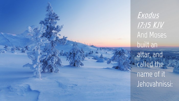 Picture 04 - Exodus 17:15 KJV Desktop Wallpaper - And Moses built an altar, and called the name of - Desktop Bible Verse Wallpaper