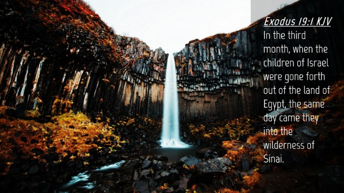 Picture 04 - Exodus 19:1 KJV Desktop Wallpaper - In the third month, when the children of Israel - Desktop Bible Verse Wallpaper
