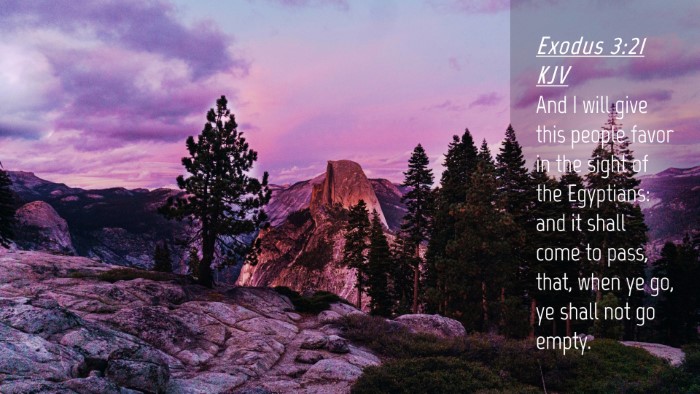 Picture 04 - Exodus 3:21 KJV Desktop Wallpaper - And I will give this people favor in the sight of - Desktop Bible Verse Wallpaper