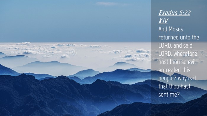 Picture 04 - Exodus 5:22 KJV Desktop Wallpaper - And Moses returned unto the LORD, and said, LORD, - Desktop Bible Verse Wallpaper