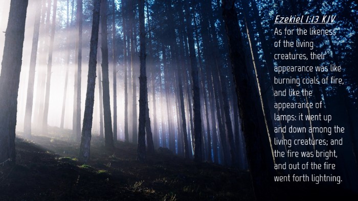 Picture 04 - Ezekiel 1:13 KJV Desktop Wallpaper - As for the likeness of the living creatures, - Desktop Bible Verse Wallpaper