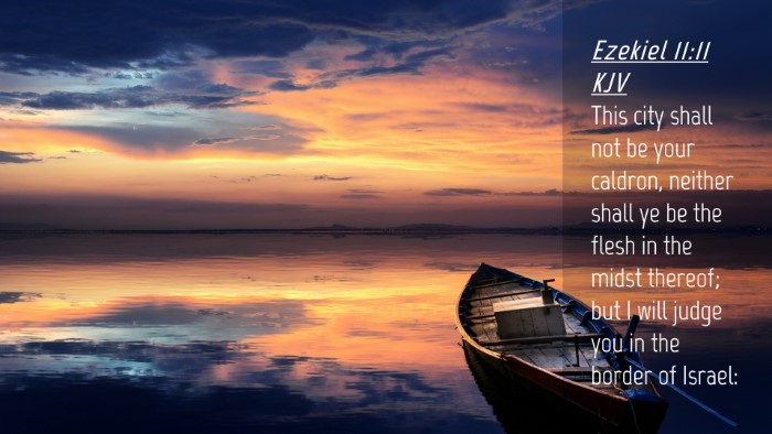 Picture 04 - Ezekiel 11:11 KJV Desktop Wallpaper - This city shall not be your caldron, neither - Desktop Bible Verse Wallpaper