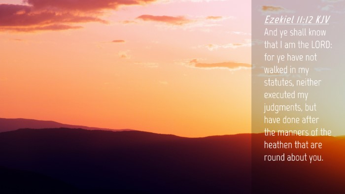 Picture 04 - Ezekiel 11:12 KJV Desktop Wallpaper - And ye shall know that I am the LORD: for ye have - Desktop Bible Verse Wallpaper
