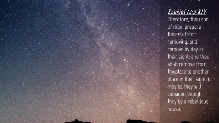 Picture 04 - Ezekiel 12:3 KJV Desktop Wallpaper - Therefore, thou son of man, prepare thee stuff - Desktop Bible Verse Wallpaper